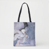 ヴィンテージ特別配送ストーク赤ちゃんシャワー トートバッグ (正面)