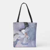 ヴィンテージ特別配送ストーク赤ちゃんシャワー トートバッグ (裏面)