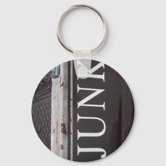 ヴィンテージ牽引トラックのジャンクサイン キーホルダー (正面)