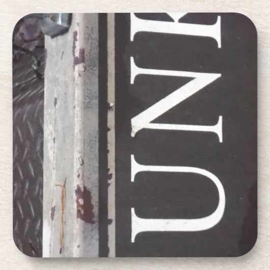 ヴィンテージ牽引トラックのジャンクサイン コースター (正面)