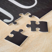 ヴィンテージ牽引トラックのジャンクサイン ジグソーパズル (側面)