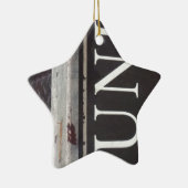 ヴィンテージ牽引トラックのジャンクサイン セラミックオーナメント (右)