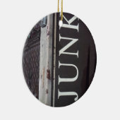 ヴィンテージ牽引トラックのジャンクサイン セラミックオーナメント (右)