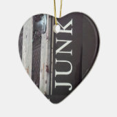 ヴィンテージ牽引トラックのジャンクサイン セラミックオーナメント (左)