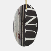 ヴィンテージ牽引トラックのジャンクサイン セラミックオーナメント (右)