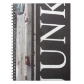 ヴィンテージ牽引トラックのジャンクサイン ノートブック (正面)