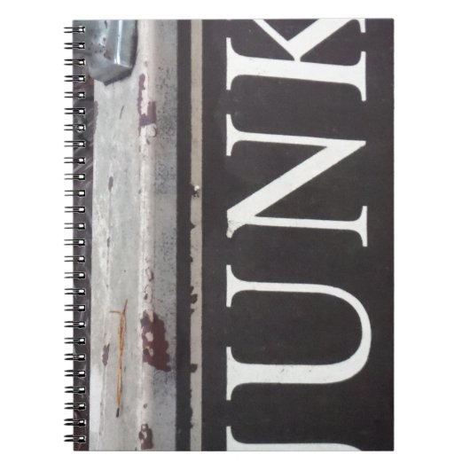 ヴィンテージ牽引トラックのジャンクサイン ノートブック (正面)