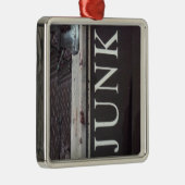 ヴィンテージ牽引トラックのジャンクサイン メタルオーナメント (右)