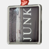 ヴィンテージ牽引トラックのジャンクサイン メタルオーナメント (左)