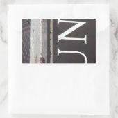 ヴィンテージ牽引トラックのジャンクサイン 長方形シール (バッグ)