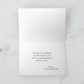 ヴィンテージ犬と羊のクリスマスホリデーカード シーズンカード (内部)