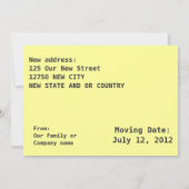 ヴィンテージ犬のカート私達は発表を動かしています 案内状 (裏面)