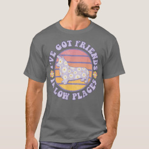 ヴィンテージ犬のコルギママ私は低いプラ得ックで友達がいる Tシャツ
