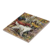 ヴィンテージ犬のセッターのトリオ タイル (側面)