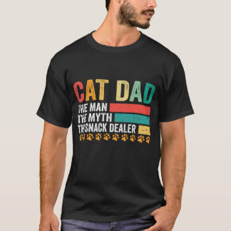 ヴィンテージ犬のパパ男の神話スナックディーラーFath Tシャツ