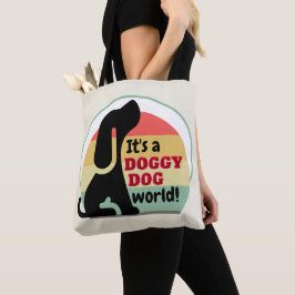 ヴィンテージ犬の世界 トートバッグ