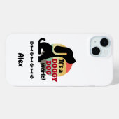 ヴィンテージ犬の世界 Case-Mate iPhoneケース (裏面 (横))