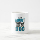 ヴィンテージ犬愛好者の引用符ベクターデザイン_1 コーヒーマグカップ (中央)