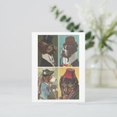 ヴィンテージ犬服葉書 ポストカード (スタンド正面)