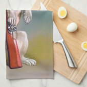 ヴィンテージ犬 キッチンタオル (四つ折り)