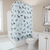 ヴィンテージ犬 シャワーカーテン (インサイチュ)