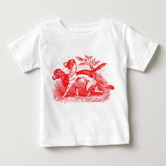 ヴィンテージ犬 ベビーTシャツ (正面)