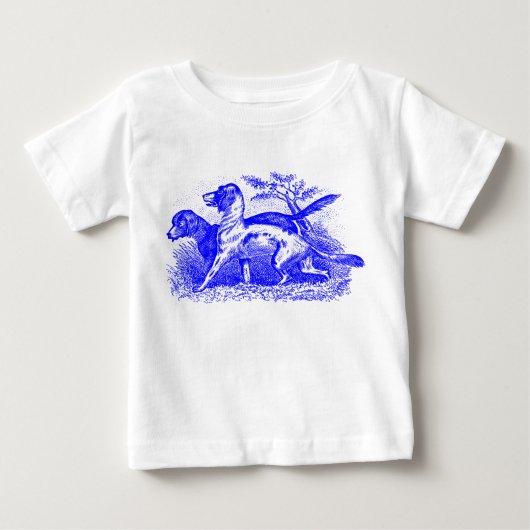 ヴィンテージ犬 ベビーTシャツ (正面)