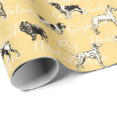 ヴィンテージ犬 ラッピングペーパー (ロールコーナー)