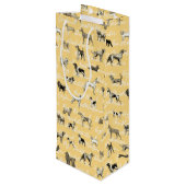 ヴィンテージ犬 ワインギフトバッグ (裏面アングル)