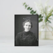 ヴィンテージ犯罪犯罪黒白ムグショット写真 ポストカード (スタンド正面)