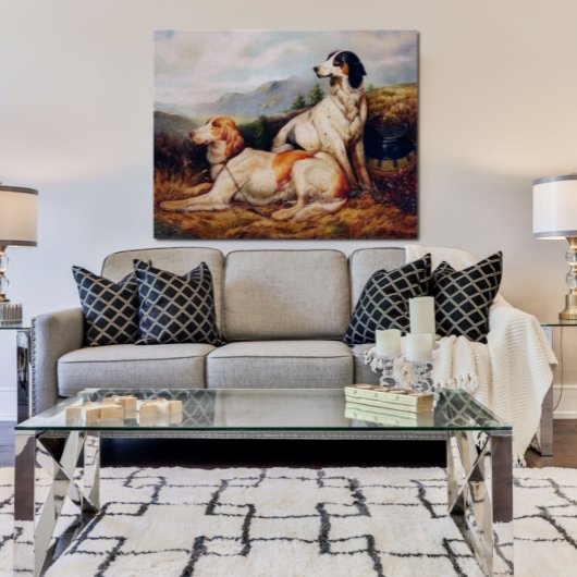 ヴィンテージ狩りドッグポートレート ポスター