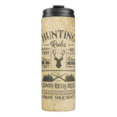 ヴィンテージ狩り規則の迷彩付き署名 タンブラー (正面)