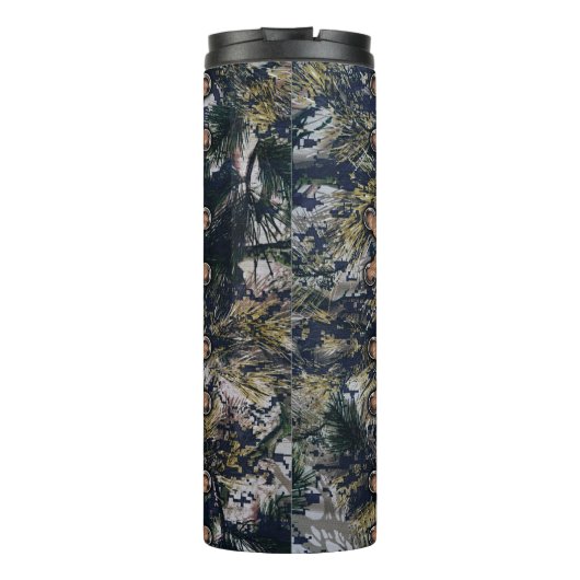 ヴィンテージ狩り規則の迷彩付き署名 タンブラー (裏面)