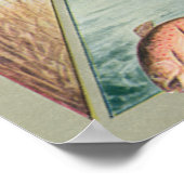 ヴィンテージ狩り魚釣りポスター ポスター (角)