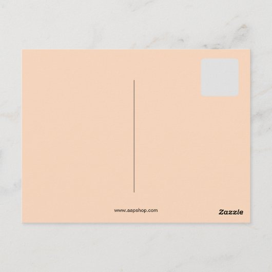 ヴィンテージ狩りfor aハウスおもしろいイラストレーション ポストカード (裏面)