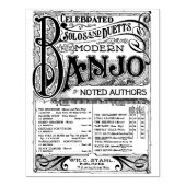 ヴィンテージ独占的バンジョシート音楽アートスタンプ ラバースタンプ (インプリント)