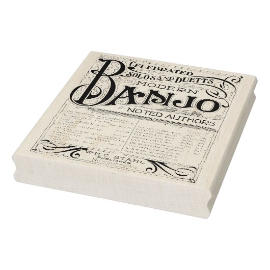 ヴィンテージ独占的バンジョシート音楽アートスタンプ ラバースタンプ (スタンプ)