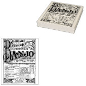 ヴィンテージ独占的バンジョシート音楽アートスタンプ ラバースタンプ (押印)