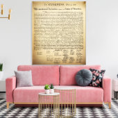 ヴィンテージ独立宣言 キャンバスプリント (インサイチュ (リビング))