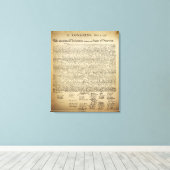 ヴィンテージ独立宣言 キャンバスプリント (インサイチュ (ウッドフロア))