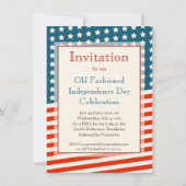 ヴィンテージ独立記念日アンティークアメリカーナ招待状 招待状 (裏面)