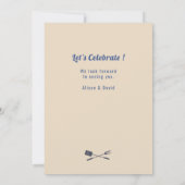 ヴィンテージ独立記念日7月4日BBQパーティー 招待状 (裏面)