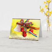 ヴィンテージ独立記念日 カード (黄色い花)