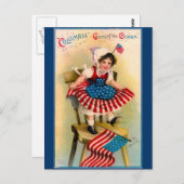 ヴィンテージ独立記念日 ポストカード (正面/裏面)