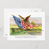 ヴィンテージ独立記念日 ポストカード (正面/裏面)
