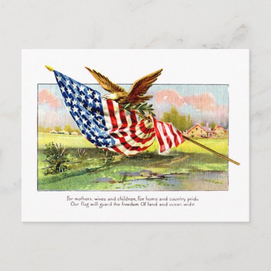 ヴィンテージ独立記念日 ポストカード (正面)