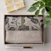 ヴィンテージ独身のバラの切り離しティッシュペーパー 薄葉紙 (ギフト)