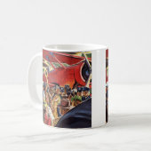 ヴィンテージ独身のプロップフライトパイロット(Paparazzi) コーヒーマグカップ (正面左)