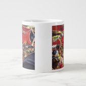 ヴィンテージ独身のプロップフライトパイロット(Paparazzi) ジャンボコーヒーマグカップ (正面)