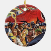 ヴィンテージ独身のプロップフライトパイロット(Paparazzi) セラミックオーナメント (裏面)